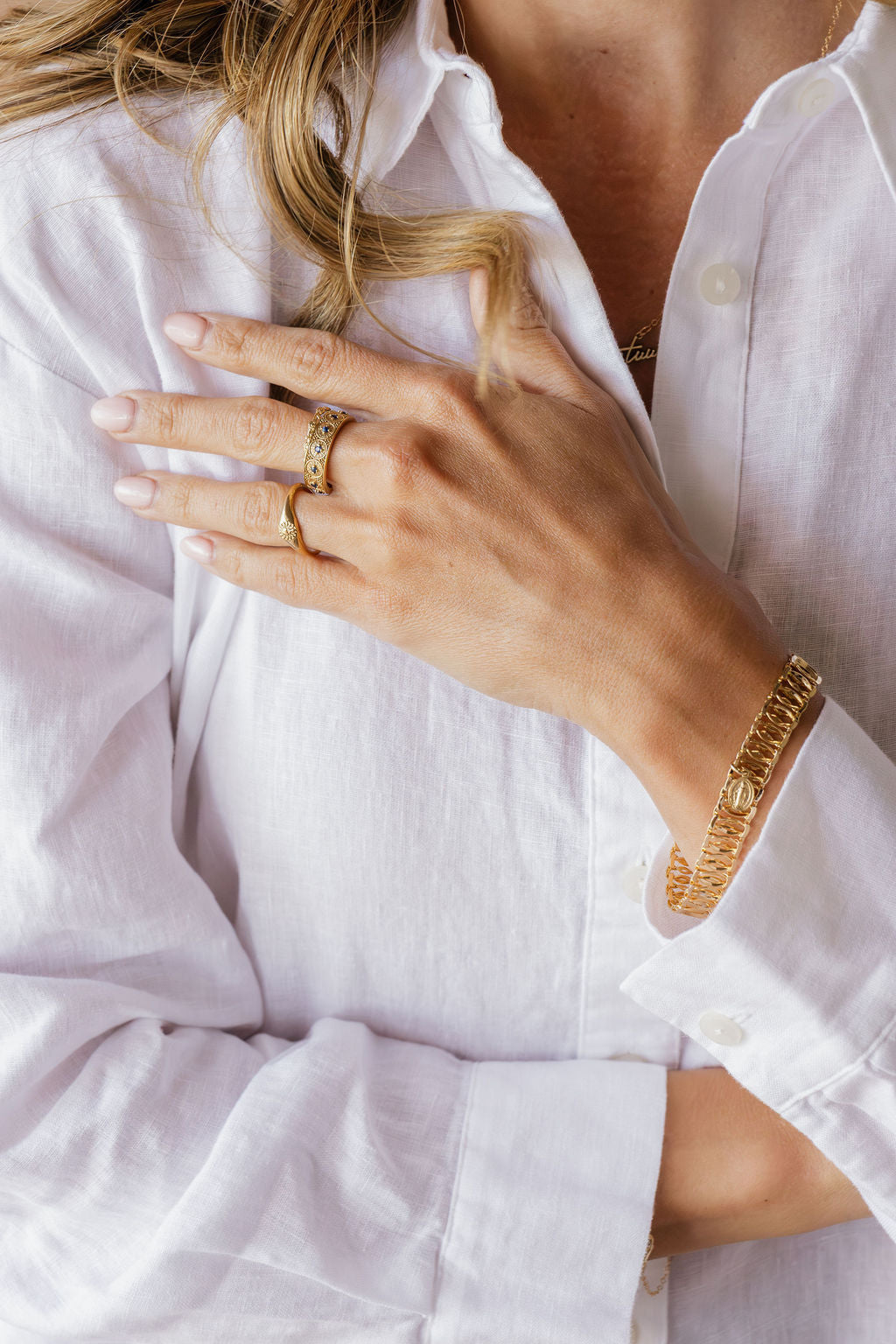 Lace Miraculous Medal Bracelet