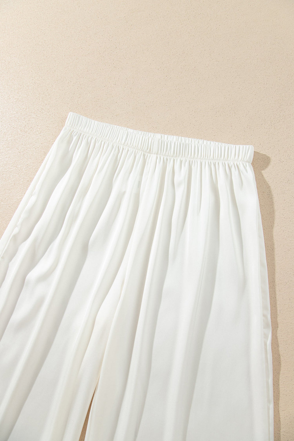 Lace Contrast Trim Top & Pants Pajama Set
