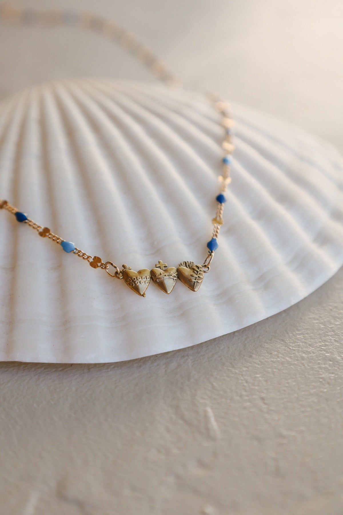 Holy Family Hearts® Blue Tiny Version