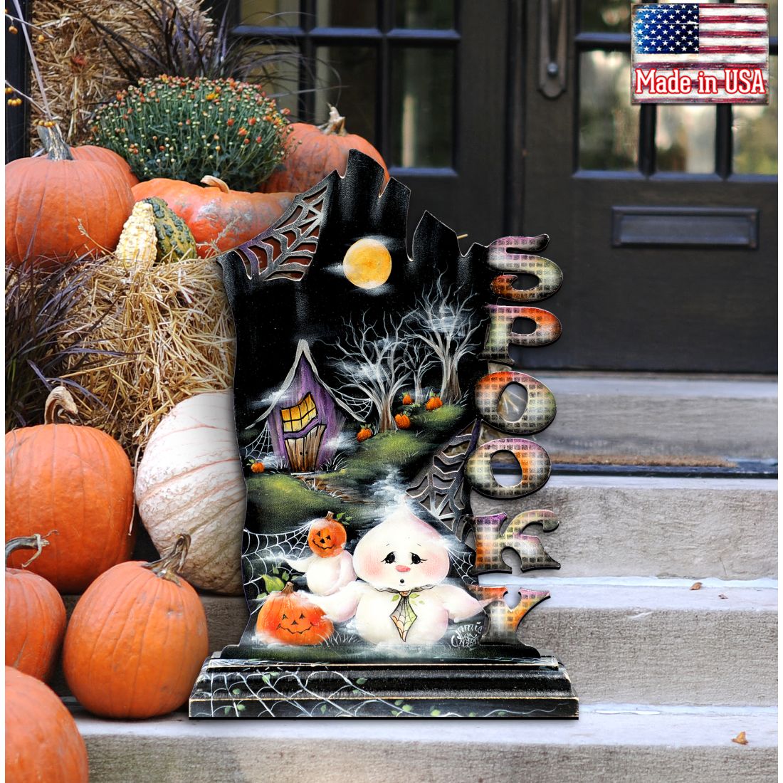 Not Too Spooky Halloween Door Decor by Jamie Mills-Price - Thanksgiving Halloween Decor - 8457408H