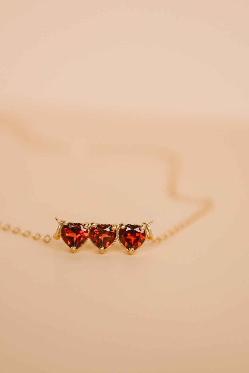 Garnet Holy Family Hearts® | Vermeil