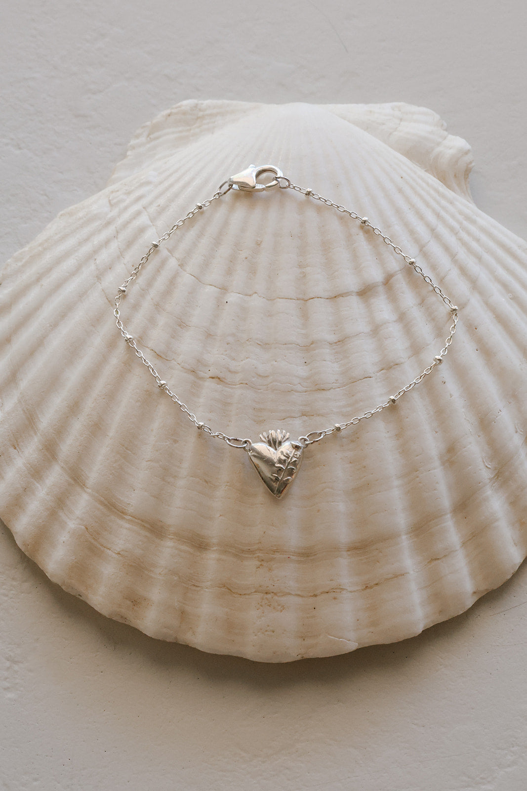 Chaste Heart of St. Joseph Bracelet in Sterling Silver