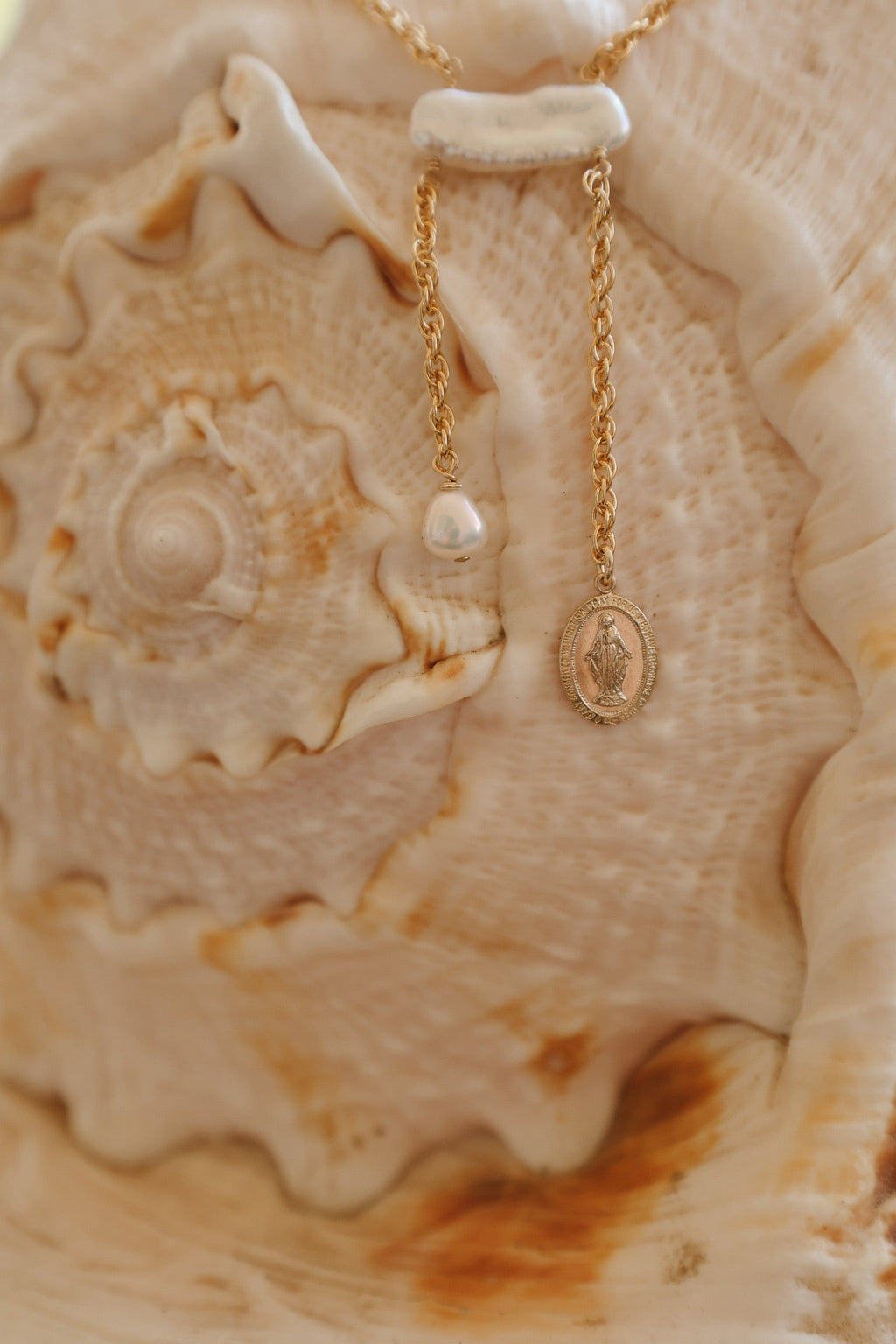 Juliettes Miraculous Medal necklace