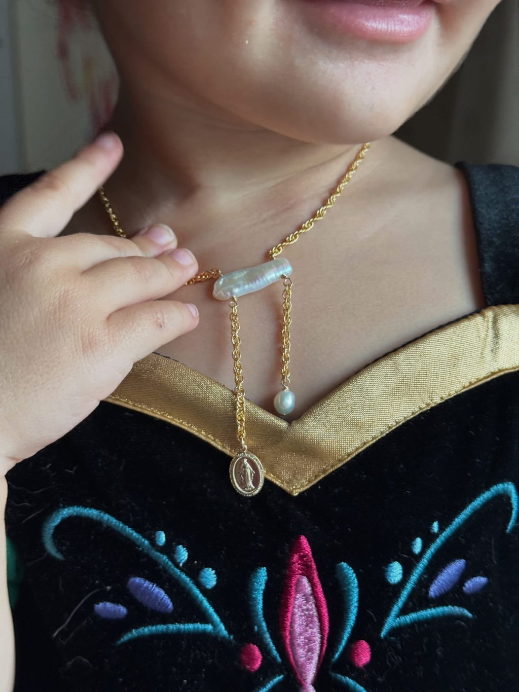 Little Juliette Miraculous Medal Necklace