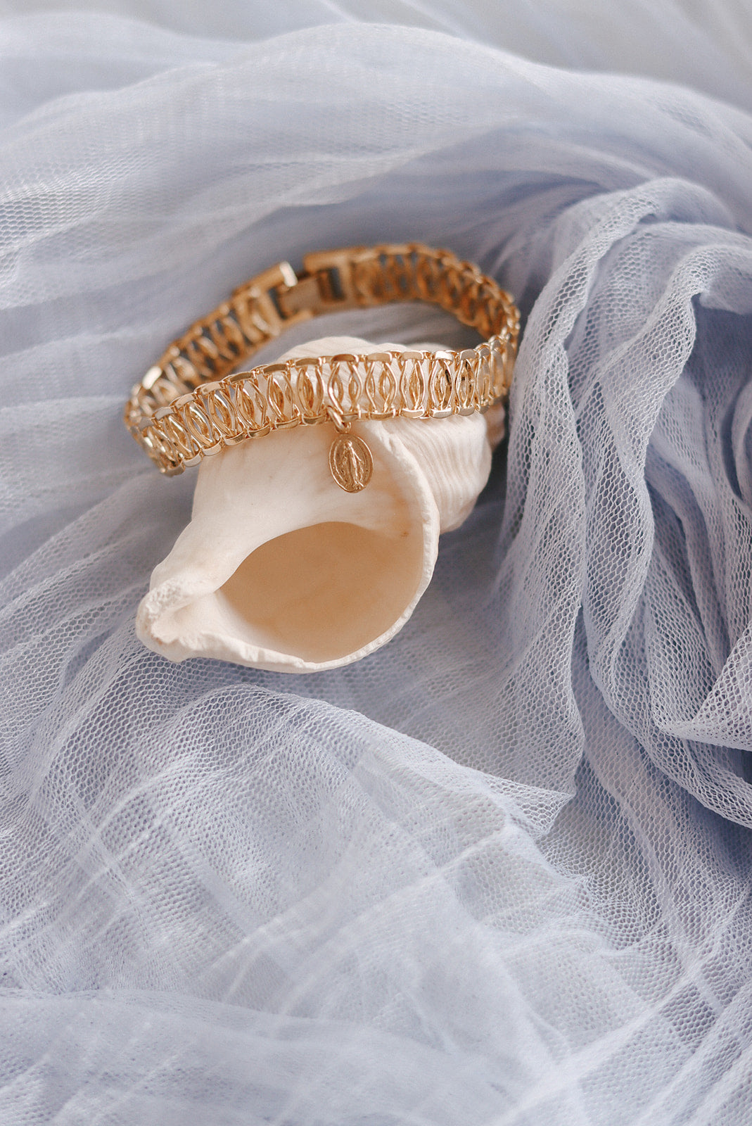 Lace Miraculous Medal Bracelet