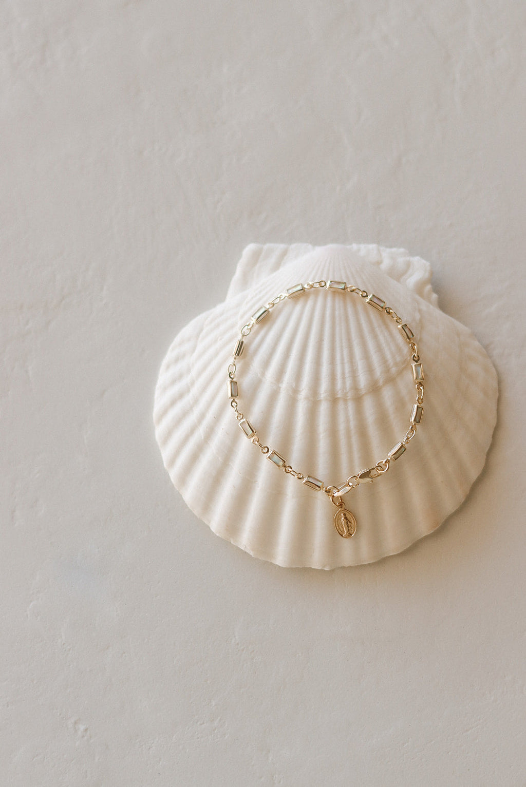 Opal Miraculous Medal Bracelet