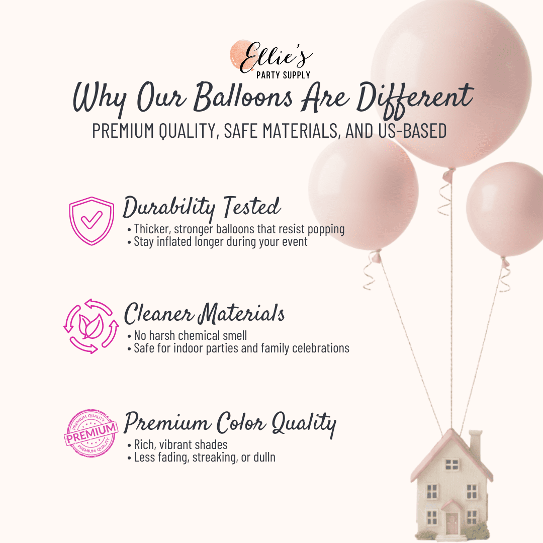 Premium Golden Latex Balloon Cluster (5", 11” and 17”)