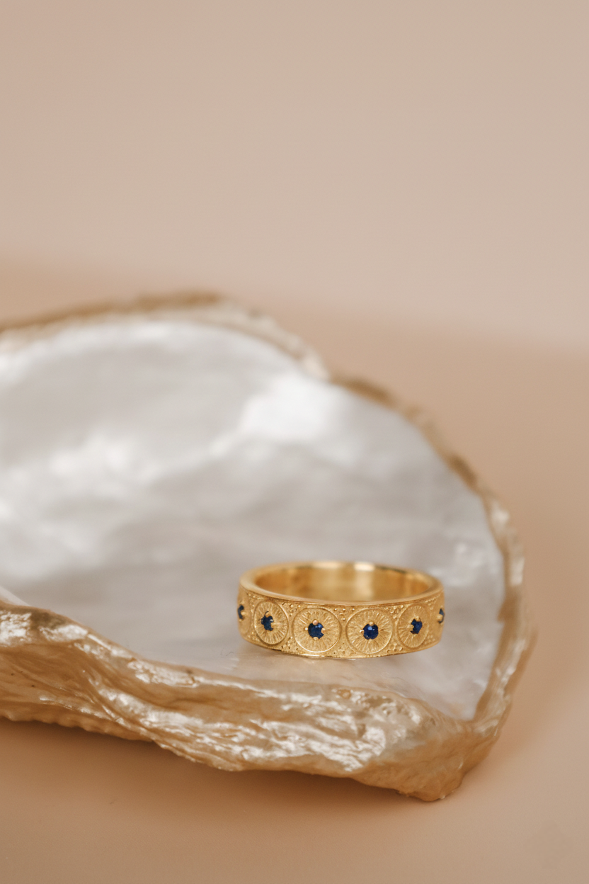 Marielle | Gold Vermeil & Sapphire