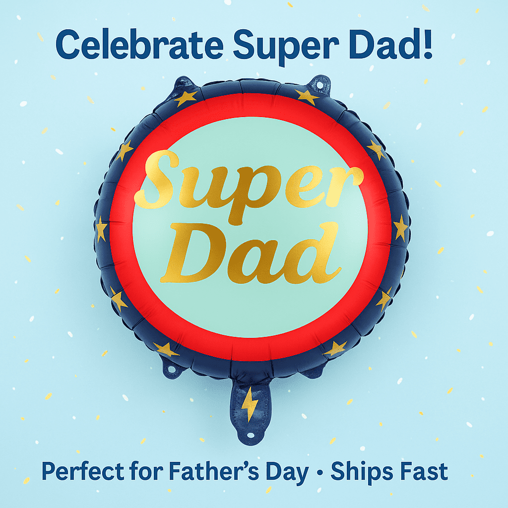 Super Dad Balloon – Hero-Themed Father's Day